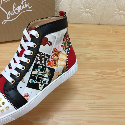 Cheap Christian Louboutin High Top Shoes For Men #1196123 Replica Wholesale [$92.00 USD] [ITEM#1196123] on Replica Christian Louboutin High Top Shoes