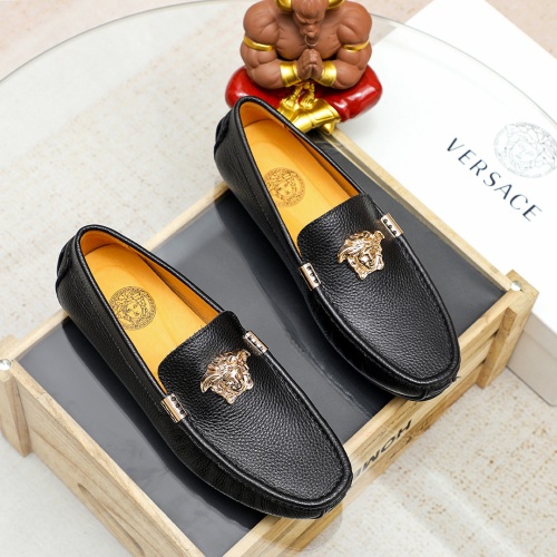 Cheap Versace Leather Shoes For Men #1196378 Replica Wholesale [$68.00 USD] [ITEM#1196378] on Replica Versace Leather Shoes