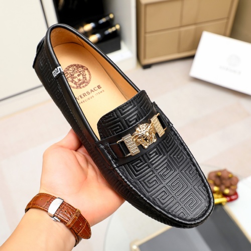 Cheap Versace Leather Shoes For Men #1196383 Replica Wholesale [$68.00 USD] [ITEM#1196383] on Replica Versace Leather Shoes