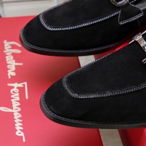 Cheap Salvatore Ferragamo Leather Shoes For Men #1196397 Replica Wholesale [$92.00 USD] [ITEM#1196397] on Replica Salvatore Ferragamo Leather Shoes