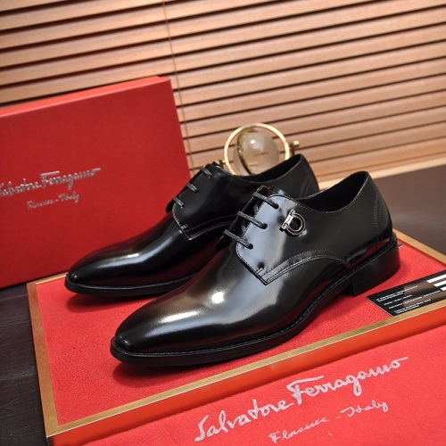 Cheap Salvatore Ferragamo Leather Shoes For Men #1196416 Replica Wholesale [$98.00 USD] [ITEM#1196416] on Replica Salvatore Ferragamo Leather Shoes