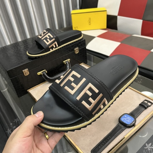 Cheap Fendi Slippers For Men #1196471 Replica Wholesale [$48.00 USD] [ITEM#1196471] on Replica Fendi Slippers