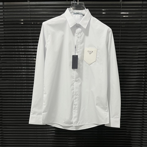 Cheap Prada Shirts Long Sleeved For Men #1196492 Replica Wholesale [$72.00 USD] [ITEM#1196492] on Replica Prada Shirts