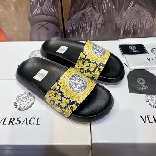 Cheap Versace Slippers For Men #1196494 Replica Wholesale [$45.00 USD] [ITEM#1196494] on Replica Versace Slippers