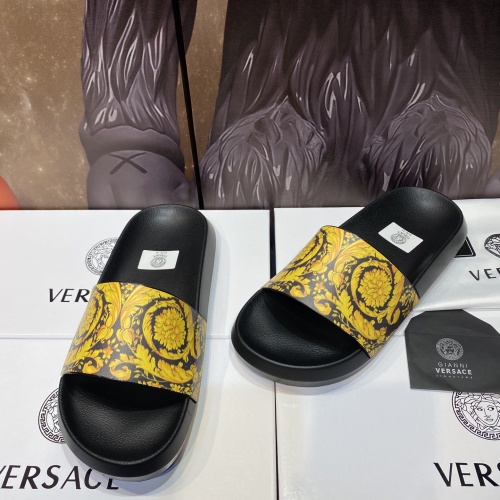 Cheap Versace Slippers For Men #1196496 Replica Wholesale [$45.00 USD] [ITEM#1196496] on Replica Versace Slippers