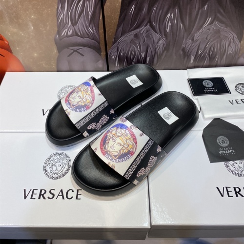 Cheap Versace Slippers For Men #1196509 Replica Wholesale [$45.00 USD] [ITEM#1196509] on Replica Versace Slippers