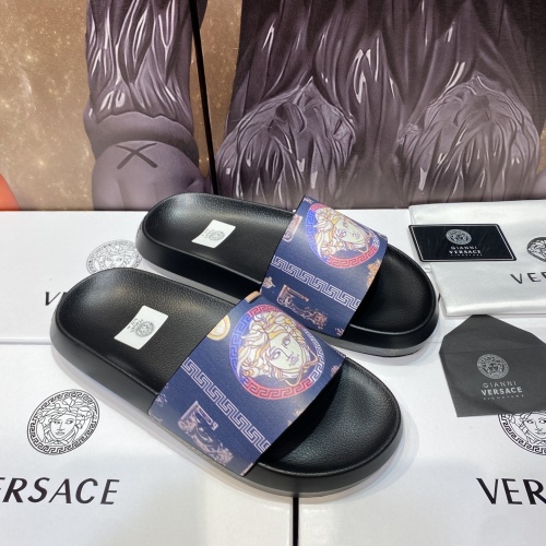 Cheap Versace Slippers For Men #1196516 Replica Wholesale [$45.00 USD] [ITEM#1196516] on Replica Versace Slippers