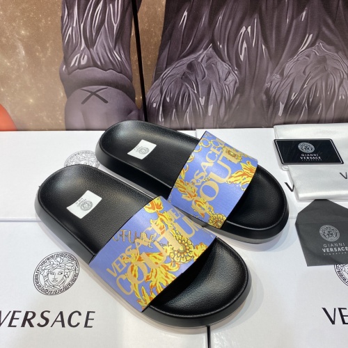 Cheap Versace Slippers For Men #1196524 Replica Wholesale [$45.00 USD] [ITEM#1196524] on Replica Versace Slippers