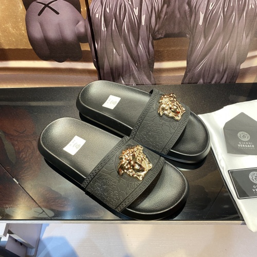 Cheap Versace Slippers For Men #1196549 Replica Wholesale [$48.00 USD] [ITEM#1196549] on Replica Versace Slippers