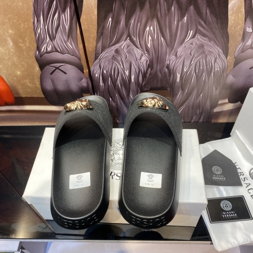Cheap Versace Slippers For Men #1196549 Replica Wholesale [$48.00 USD] [ITEM#1196549] on Replica Versace Slippers