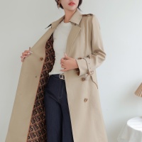 Cheap Burberry Trench Coat Long Sleeved For Women #1187717 Replica Wholesale [p.14781.12 RUB] [ITEM#1187717] on Replica Burberry Trench Coat