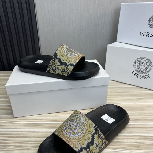 Cheap Versace Slippers For Men #1196597 Replica Wholesale [$45.00 USD] [ITEM#1196597] on Replica Versace Slippers