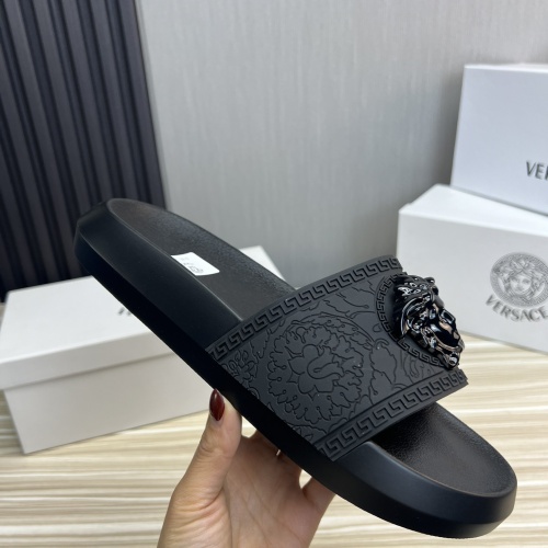 Cheap Versace Slippers For Men #1196611 Replica Wholesale [$45.00 USD] [ITEM#1196611] on Replica Versace Slippers
