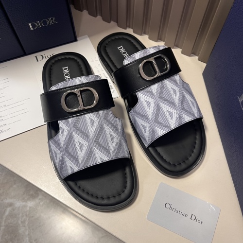 Cheap Christian Dior Slippers For Men #1196621 Replica Wholesale [$60.00 USD] [ITEM#1196621] on Replica Christian Dior Slippers