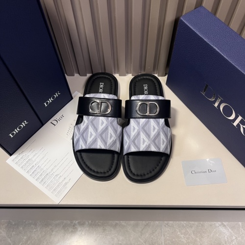 Cheap Christian Dior Slippers For Men #1196621 Replica Wholesale [$60.00 USD] [ITEM#1196621] on Replica Christian Dior Slippers