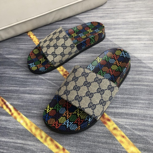 Cheap Gucci Slippers For Men #1196646 Replica Wholesale [$56.00 USD] [ITEM#1196646] on Replica Gucci Slippers