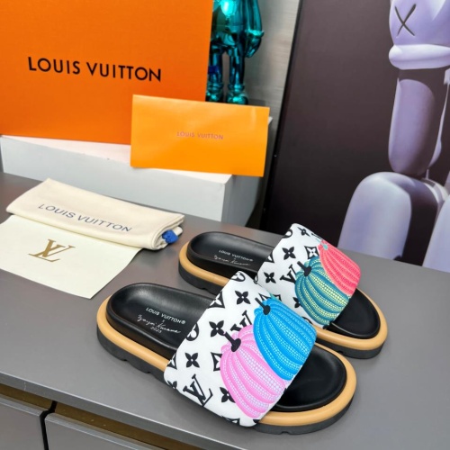 Cheap Louis Vuitton Slippers For Women #1196944 Replica Wholesale [$72.00 USD] [ITEM#1196944] on Replica Louis Vuitton Slippers