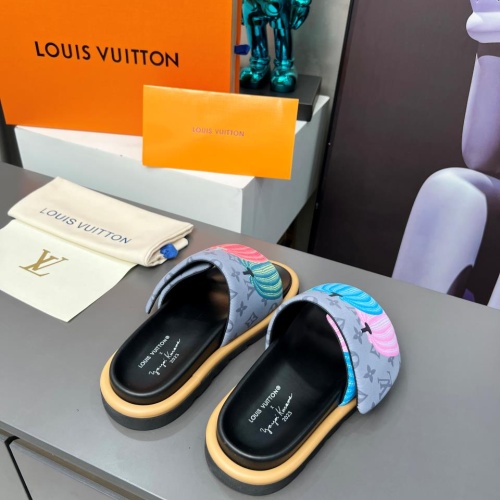 Cheap Louis Vuitton Slippers For Men #1196949 Replica Wholesale [$72.00 USD] [ITEM#1196949] on Replica Louis Vuitton Slippers