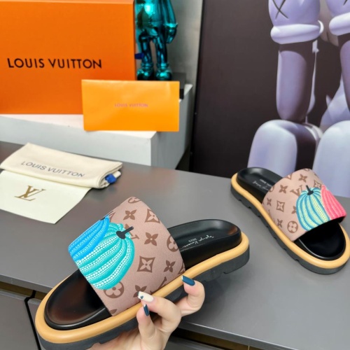 Cheap Louis Vuitton Slippers For Women #1196950 Replica Wholesale [$72.00 USD] [ITEM#1196950] on Replica Louis Vuitton Slippers