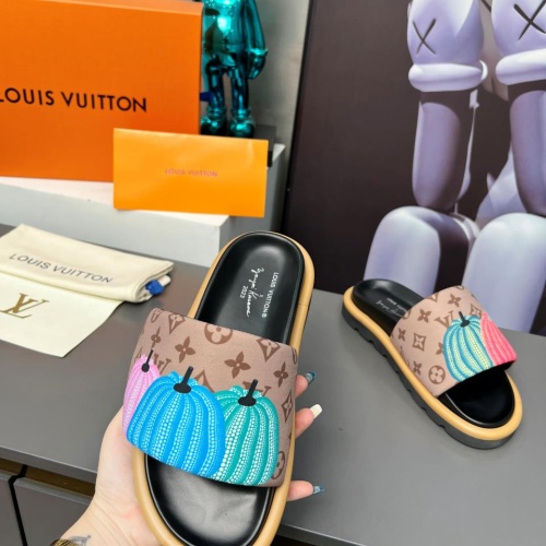 Cheap Louis Vuitton Slippers For Men #1196951 Replica Wholesale [$72.00 USD] [ITEM#1196951] on Replica Louis Vuitton Slippers