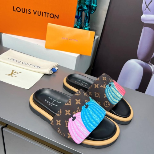 Cheap Louis Vuitton Slippers For Women #1196953 Replica Wholesale [$72.00 USD] [ITEM#1196953] on Replica Louis Vuitton Slippers