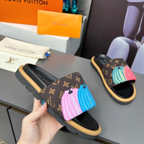 Cheap Louis Vuitton Slippers For Women #1196953 Replica Wholesale [$72.00 USD] [ITEM#1196953] on Replica Louis Vuitton Slippers