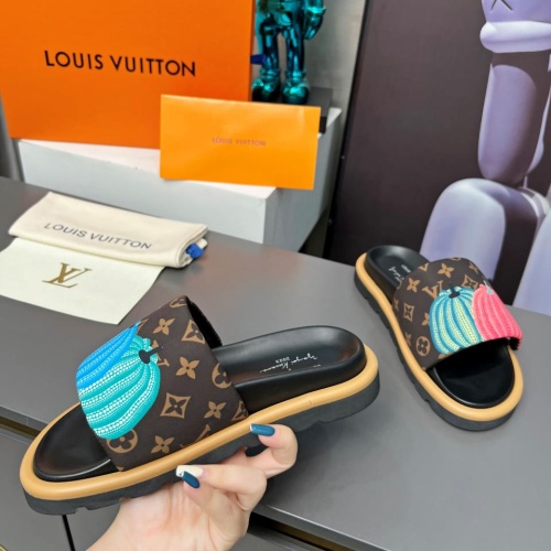 Cheap Louis Vuitton Slippers For Women #1196953 Replica Wholesale [$72.00 USD] [ITEM#1196953] on Replica Louis Vuitton Slippers