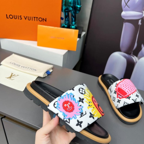 Cheap Louis Vuitton Slippers For Men #1196959 Replica Wholesale [$72.00 USD] [ITEM#1196959] on Replica Louis Vuitton Slippers