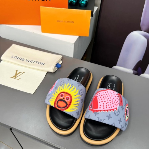 Cheap Louis Vuitton Slippers For Women #1196961 Replica Wholesale [$72.00 USD] [ITEM#1196961] on Replica Louis Vuitton Slippers