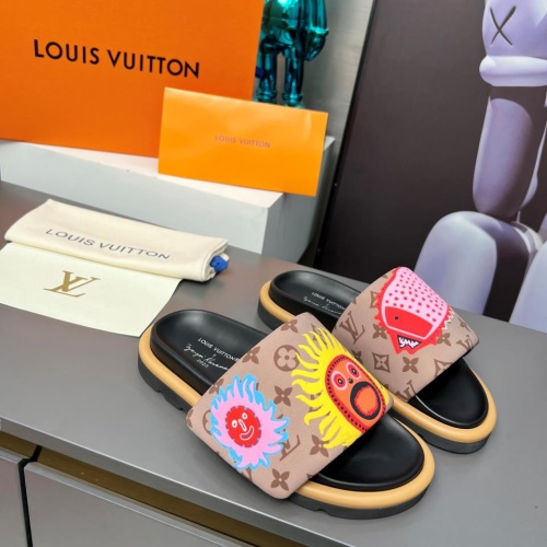 Cheap Louis Vuitton Slippers For Men #1196965 Replica Wholesale [$72.00 USD] [ITEM#1196965] on Replica Louis Vuitton Slippers