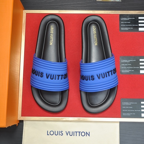 Cheap Louis Vuitton Slippers For Men #1197120 Replica Wholesale [$56.00 USD] [ITEM#1197120] on Replica Louis Vuitton Slippers