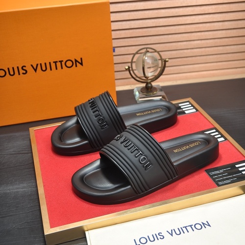 Cheap Louis Vuitton Slippers For Men #1197121 Replica Wholesale [$56.00 USD] [ITEM#1197121] on Replica Louis Vuitton Slippers