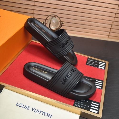 Cheap Louis Vuitton Slippers For Men #1197121 Replica Wholesale [$56.00 USD] [ITEM#1197121] on Replica Louis Vuitton Slippers