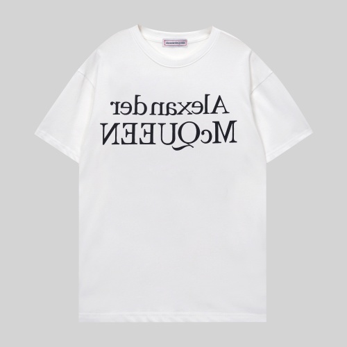 Cheap Alexander McQueen T-shirts Short Sleeved For Unisex #1197187 Replica Wholesale [$27.00 USD] [ITEM#1197187] on Replica Alexander McQueen T-shirts
