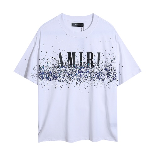 Cheap Amiri T-Shirts Short Sleeved For Unisex #1197197 Replica Wholesale [$27.00 USD] [ITEM#1197197] on Replica Amiri T-Shirts