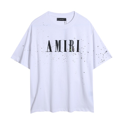 Cheap Amiri T-Shirts Short Sleeved For Unisex #1197201 Replica Wholesale [$27.00 USD] [ITEM#1197201] on Replica Amiri T-Shirts