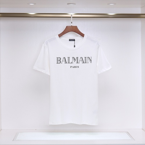 Cheap Balmain T-Shirts Short Sleeved For Unisex #1197223 Replica Wholesale [$25.00 USD] [ITEM#1197223] on Replica Balmain T-Shirts