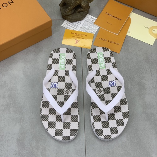 Cheap Louis Vuitton Slippers For Men #1197359 Replica Wholesale [$45.00 USD] [ITEM#1197359] on Replica Louis Vuitton Slippers