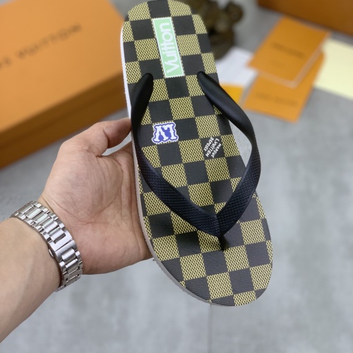 Cheap Louis Vuitton Slippers For Men #1197361 Replica Wholesale [$45.00 USD] [ITEM#1197361] on Replica Louis Vuitton Slippers