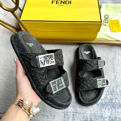 Cheap Fendi Slippers For Women #1197519 Replica Wholesale [$85.00 USD] [ITEM#1197519] on Replica Fendi Slippers