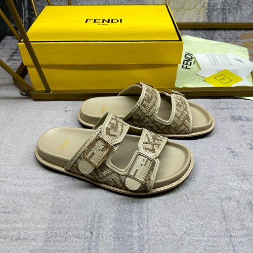 Cheap Fendi Slippers For Men #1197522 Replica Wholesale [$85.00 USD] [ITEM#1197522] on Replica Fendi Slippers