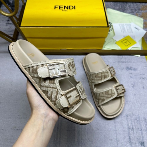 Cheap Fendi Slippers For Men #1197522 Replica Wholesale [$85.00 USD] [ITEM#1197522] on Replica Fendi Slippers