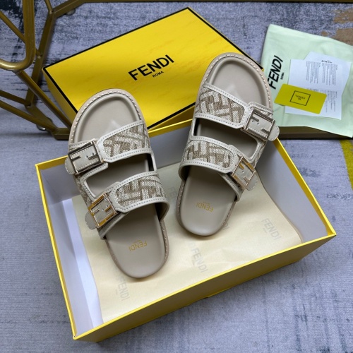 Cheap Fendi Slippers For Men #1197522 Replica Wholesale [$85.00 USD] [ITEM#1197522] on Replica Fendi Slippers