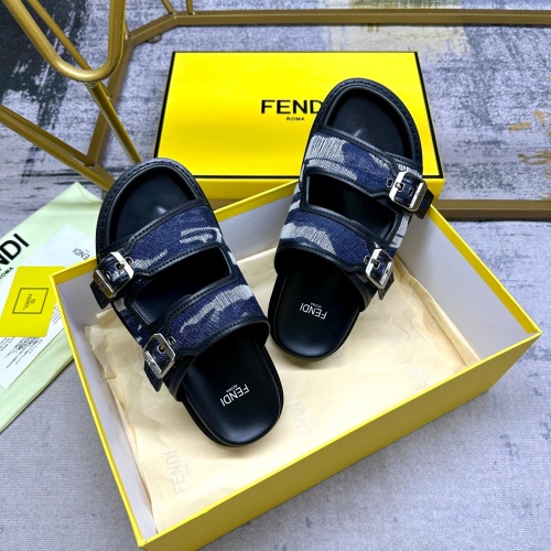 Cheap Fendi Slippers For Women #1197619 Replica Wholesale [$82.00 USD] [ITEM#1197619] on Replica Fendi Slippers