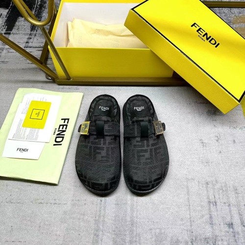 Cheap Fendi Slippers For Men #1197624 Replica Wholesale [$92.00 USD] [ITEM#1197624] on Replica Fendi Slippers