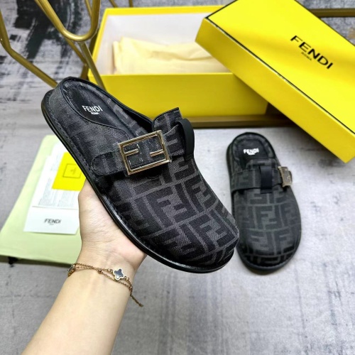 Cheap Fendi Slippers For Women #1197625 Replica Wholesale [$92.00 USD] [ITEM#1197625] on Replica Fendi Slippers