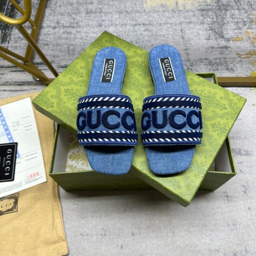 Cheap Gucci Slippers For Women #1197626 Replica Wholesale [$85.00 USD] [ITEM#1197626] on Replica Gucci Slippers