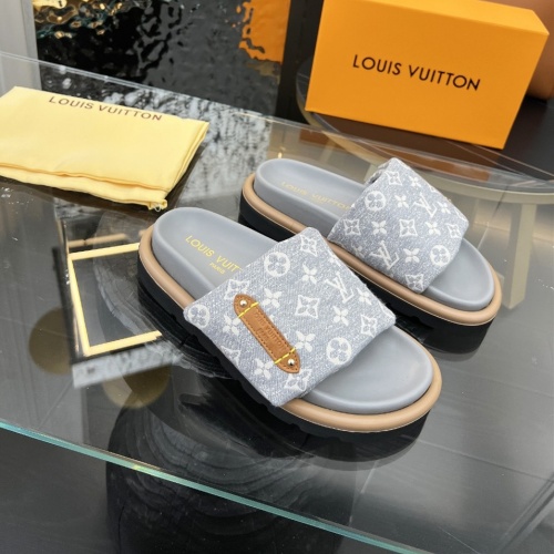 Cheap Louis Vuitton Slippers For Women #1197678 Replica Wholesale [$72.00 USD] [ITEM#1197678] on Replica Louis Vuitton Slippers