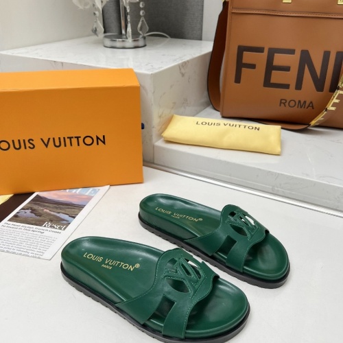 Cheap Louis Vuitton Slippers For Women #1197713 Replica Wholesale [$76.00 USD] [ITEM#1197713] on Replica Louis Vuitton Slippers