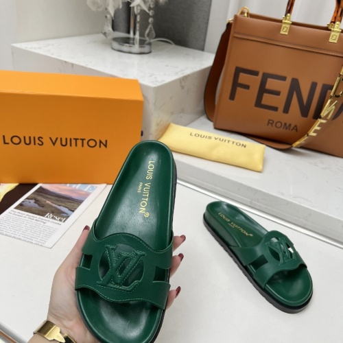 Cheap Louis Vuitton Slippers For Women #1197713 Replica Wholesale [$76.00 USD] [ITEM#1197713] on Replica Louis Vuitton Slippers